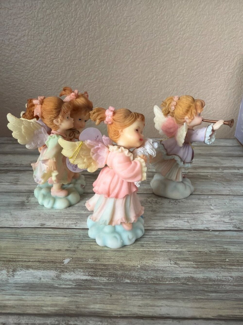Set of 3 Roman Inc “Loving Thoughts Cherubim” Figurine Emily Best Friends w/Box - Picture 15 of 16